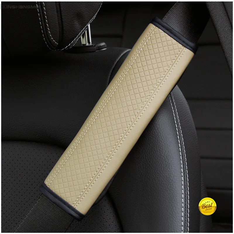 1 Par de de Cuero PU para Coche, Almohadillas para Cinturón de Seguridad,  Funda para Correa para El Sunnimix cubre cinturones de seguridad adultos