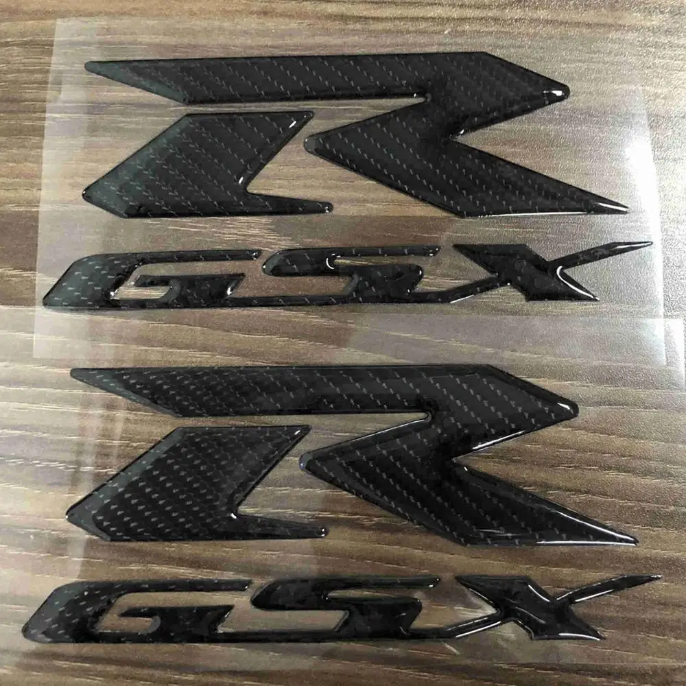 2 предмета в комплекте, для GSXR углеродного волокна 3D эмблема на крыло автомобиля бак подписать аппликацию логотип Стикеры для Suzuki GSXR 600 750 1000 K1 K2 K3 K4 K5 K6 K7 K8 K9 - Цвет: 1 Pair 125X65MM