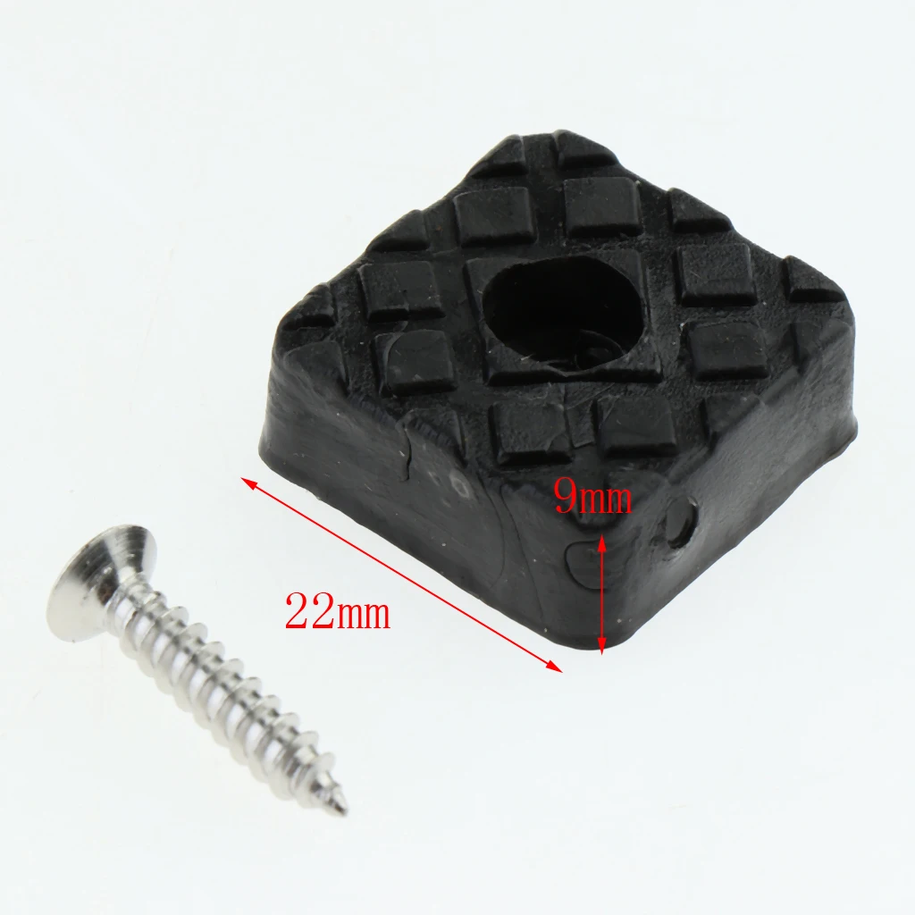 20pcs Anti-slip Table Leg Pad Furniture Risers Lifts Chair Stool Rubber Bumper Feet 22x22x9mm