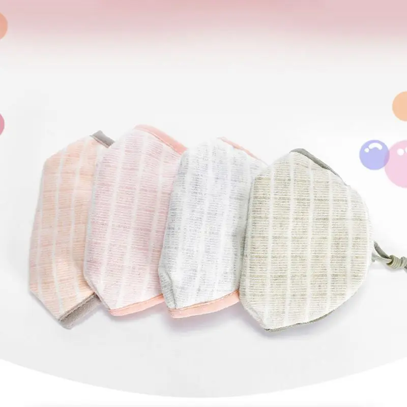 Newborn Infant Baby Cotton Windproof Anti-Pollution 3D Mouth Mask Cartoon Animal Adjustable Jacquard Washable Respirator 3-5T