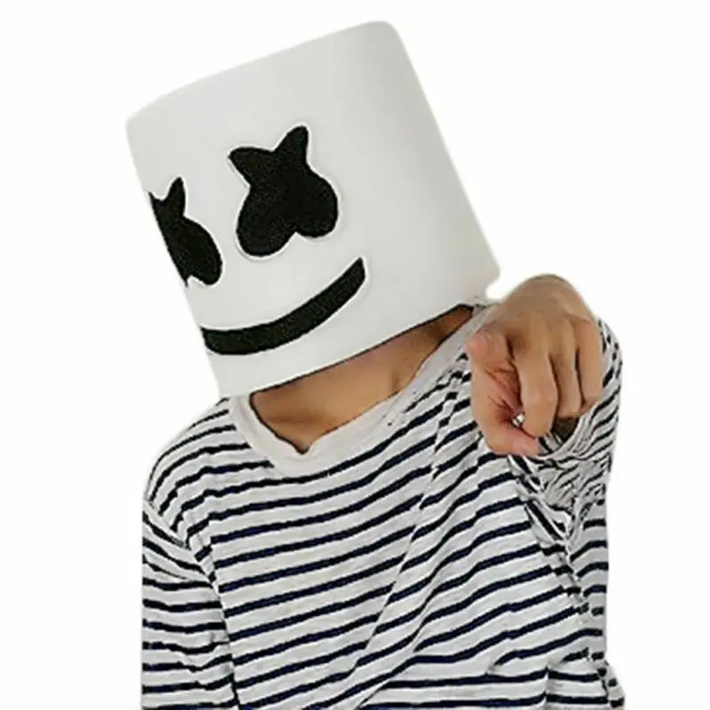 MarshMello маска диджея шлем на всю голову Хэллоуин косплей бар музыкальный реквизит F