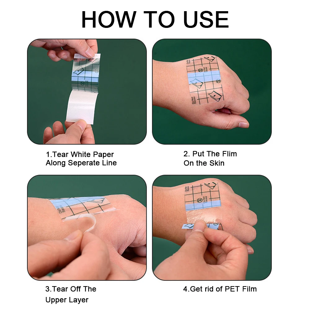5 м 10 м Водонепроницаемая Защитная лечебная пленка для татуировок послеухода бандаж прозрачная пленка для восстановления татуировок