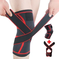 SKDK 1PCS Sports Knee Pad Men Pressurized Elastic Knee Pads Support Fitness Gear Basketball Volleyball Brace Protector Crossfit 1