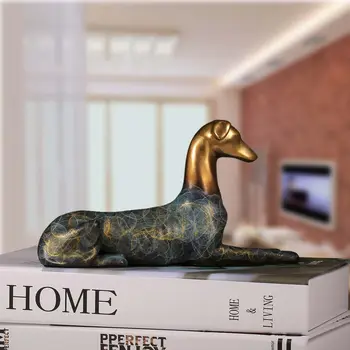 

Sculpture Hound Dog Handmade Bronze Sculpture Modern Art Home Decor Statue Figurine Gift Artwork