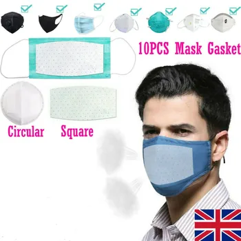

10PCS Disposable Protective Face Triple Layers Anti Dust Face Mask Filter Pad