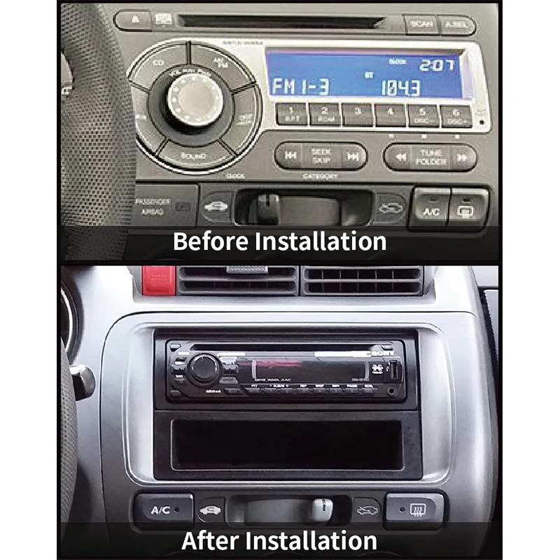 Радио фасции Для Honda Jazz City Dvd стерео Cd панель Установка отделка комплект рамка