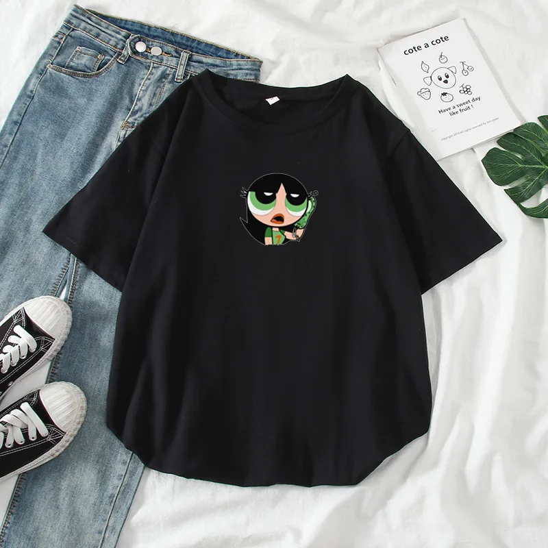 Summer-casual-Women-T-shirts-Ulzzang-Streetwear-kawaii-cartoon-print-Tshirt-Korean-Style-Tops-Harajuku-short