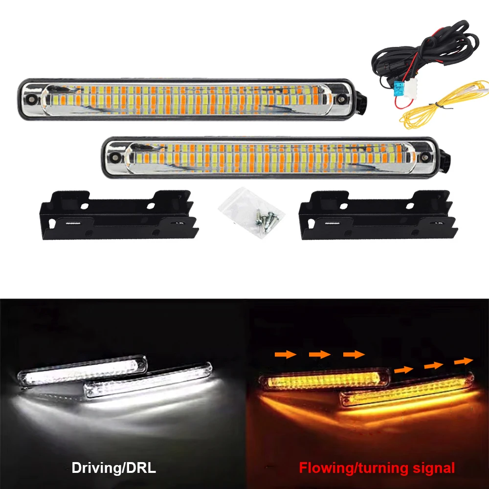 Комплект из 2 предметов Новые Автомобильный светодиодный дневной светильник DRL