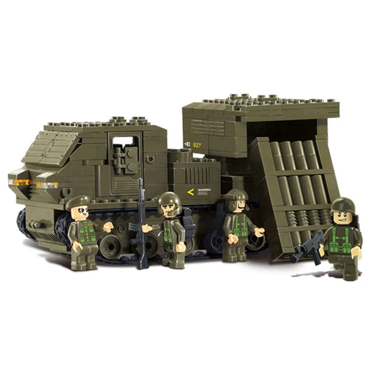 

Compatible legoingly Military headquarters a transport ww2 Tank Armored vehicle building Blocks boys child toys world war