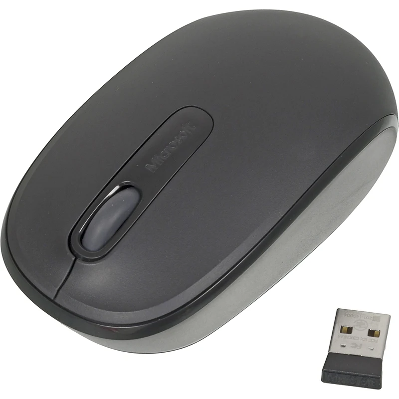 Мышь Microsoft Mobile Mouse 1850 черный оптическая(1000dpi) беспроводная USB для ноутбука(2but