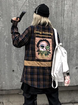 

Shirt Women Autumn Hip Hop Red Loose Party Blouse Summer Cardigan Black Clothes Modern Haut Femme Elegant Bestselling GG50cs