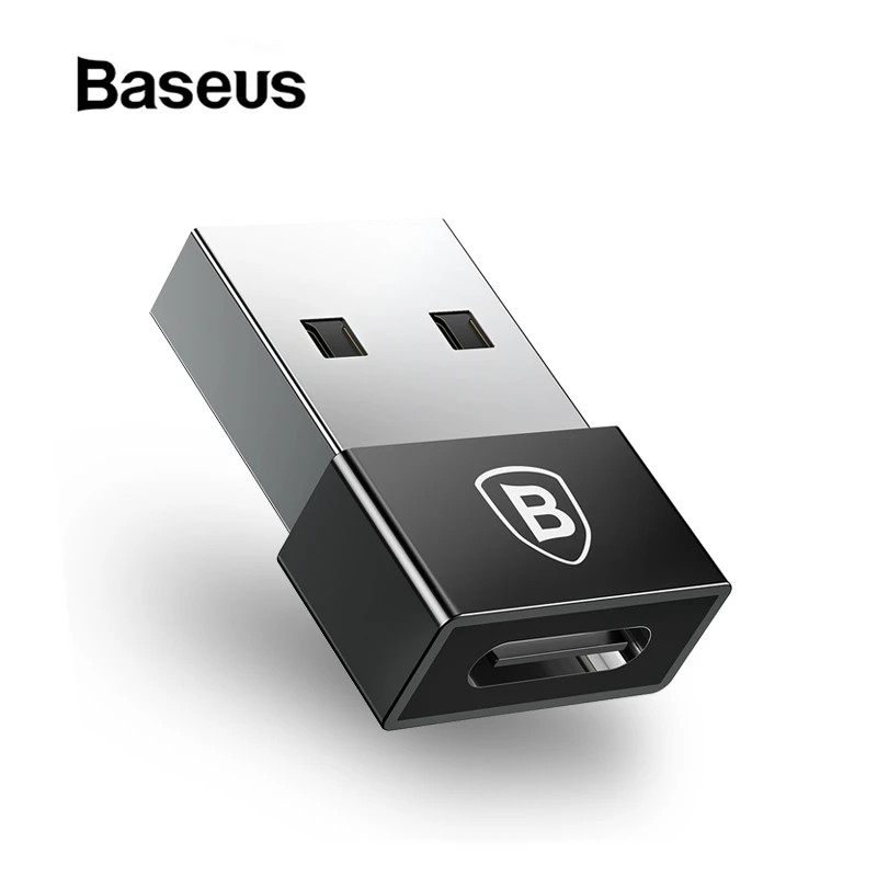 Baseus USB папа-Тип C женский кабель OTG адаптер конвертер ноутбук тип-c Женский к USB штекер зарядного устройства данных OTG адаптер