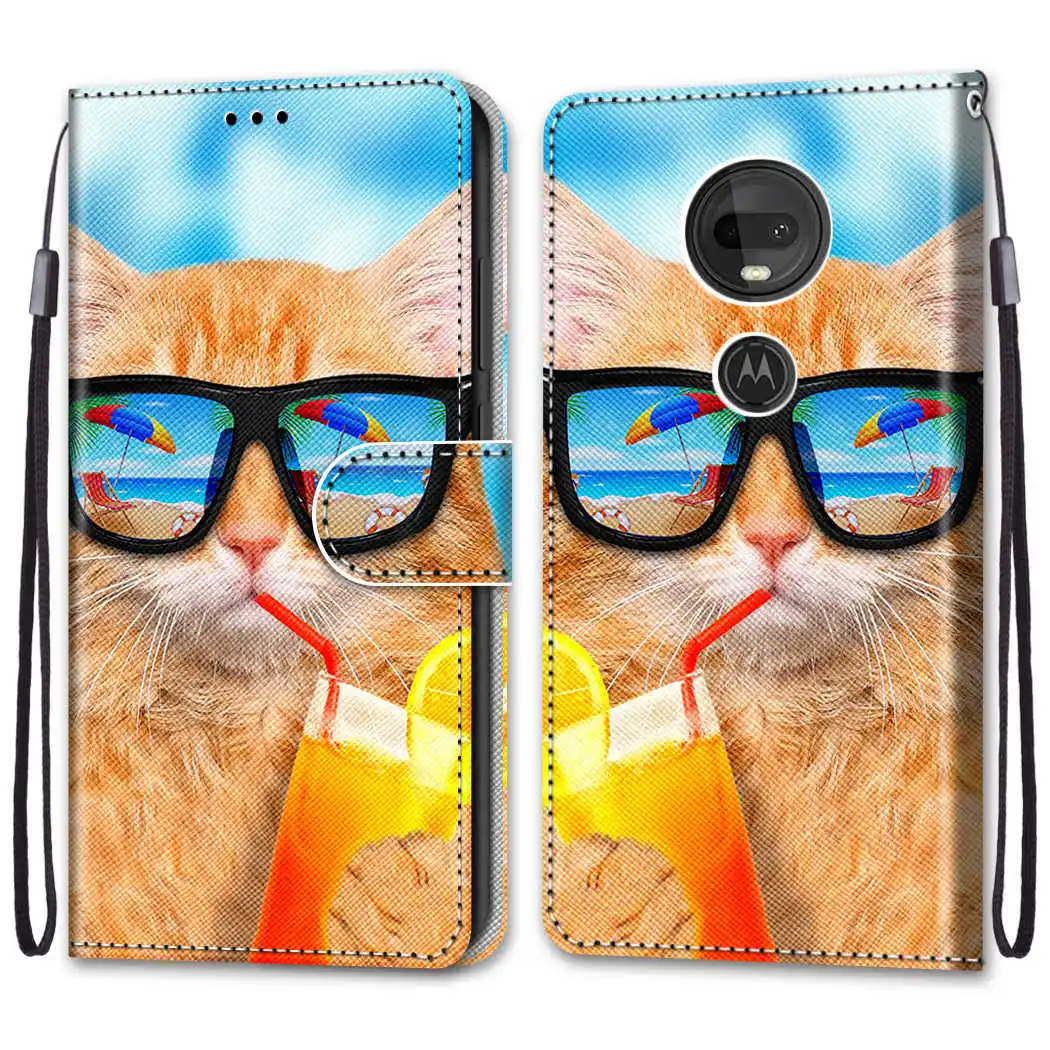 Кожаный чехол-книжка для Motorola Moto G7/G7 Plus, чехол-кошелек для Moto G7 Play, Европейский чехол-подставка из искусственной кожи для Moto G7 power EU - Цвет: 5