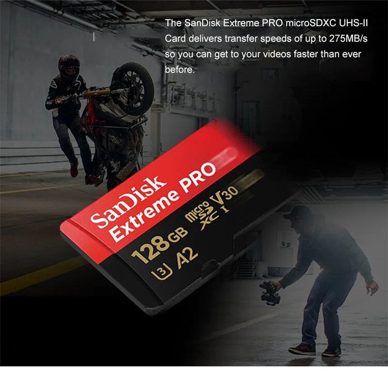 SanDisk Extreme Pro Micro SD карта 128 Гб 64 ГБ 32 ГБ 256 Гб 400 Гб U3 V30 4K карта памяти флэш-карта Microsd SD/TF карта для телефона