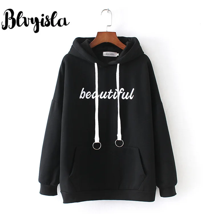 Blvyisla 4XL свободные пуловеры 100 кг женские красивые толстовки с вышивкой свитера большого размера топы с капюшоном осенне-зимние пальто