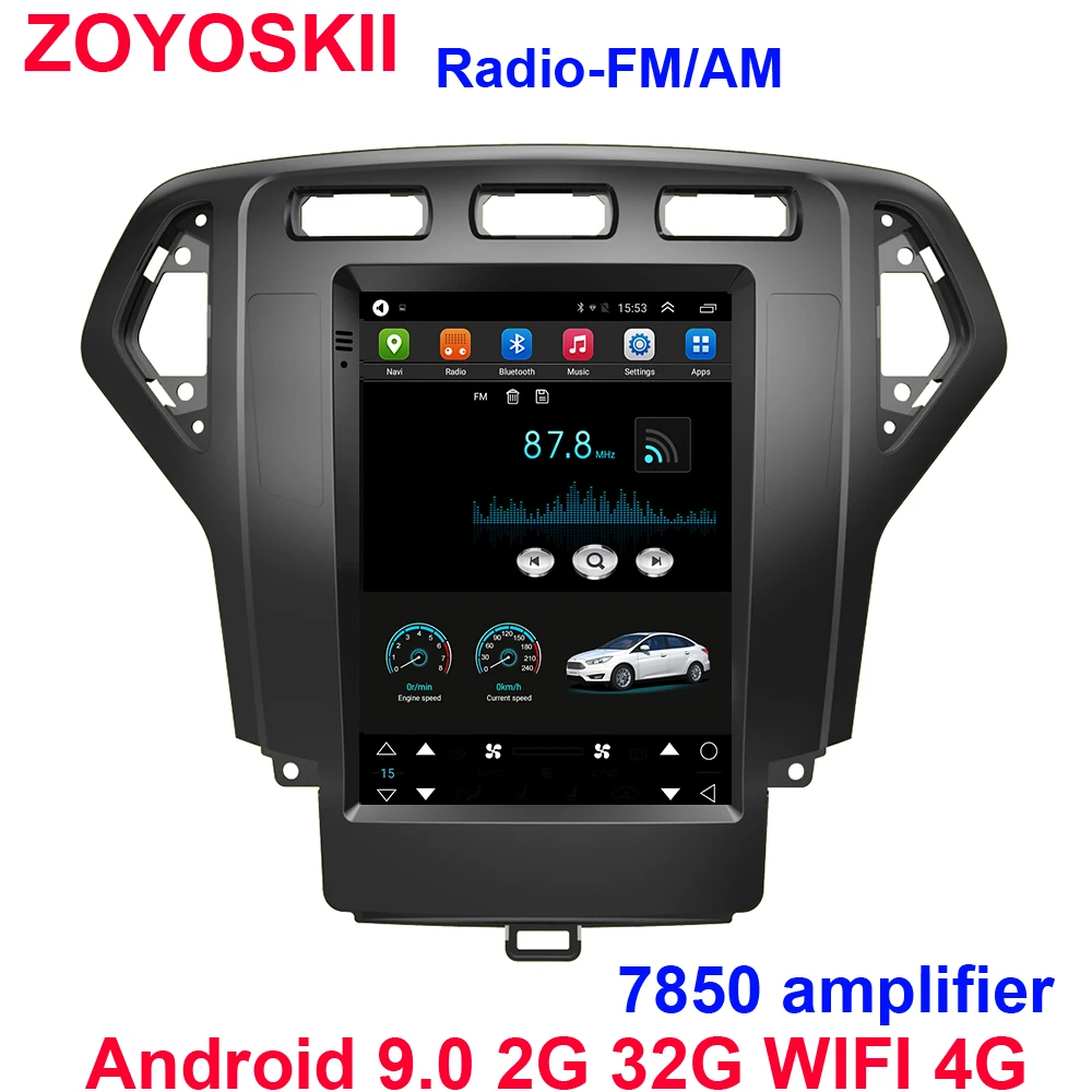 Android 9 0 10 4 дюймовый вертикальный экран автомобильный gps Радио bt навигатор плеер