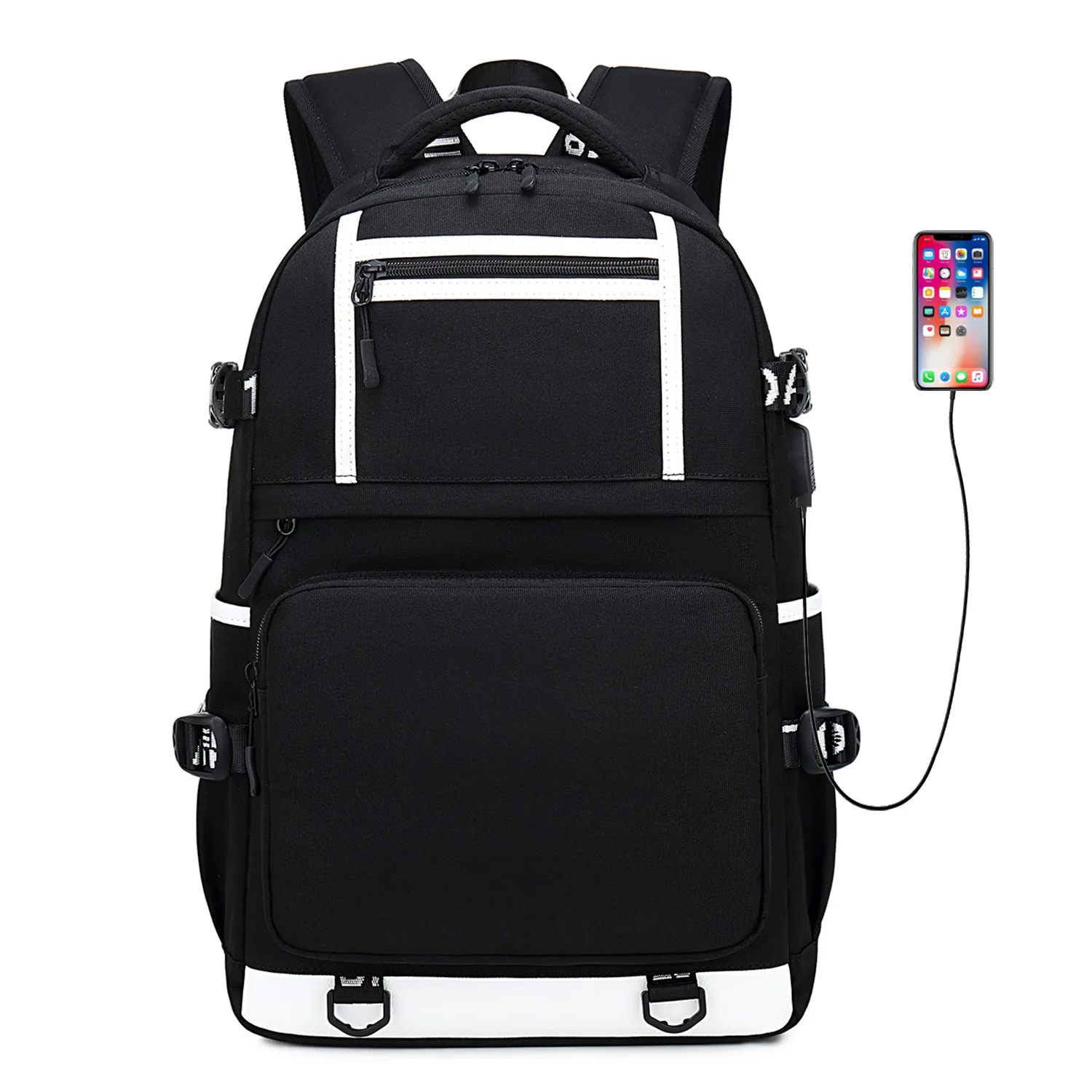 The Walking Dead School Bags Women Men Backpacks Laptop Travel Bags Multifunction USB Charging Backpack Mochila