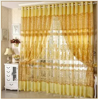 

Decoration curtains Blackout curtains modern living room bedroom floor to ceiling bay window thickened custom