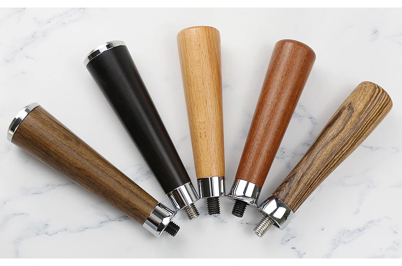 Espresso Kaffee Siebträger Griff M10 M12 Solide Holz Griff Kreative Espresso Maschine Kaffee Werkzeuge Zubehör Für Barista – Detail 10