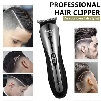 

3 in1 Rechargeable Professional Hair Clipper for Men Waterproof Wireless Electric Shaver Beard Nose Ear Shaver Hair Trimmer Set