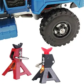 

2pcs Metal Jack Stands 3 Tons for 1/10 RC Crawler Climbing Racing Car Spare Part NEW