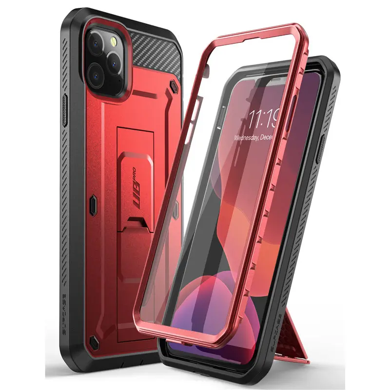 Для iPhone XR/Xs Max/11/11 Pro/11 Pro Max чехол SUPCASE UB Pro прочная кобура крышка со встроенным протектором экрана и подставкой