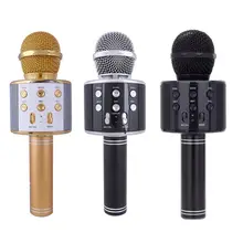 WS858 Wireless Bluetooth Karaoke Microphone Stereo Mic KTV USB Speaker Player WS858 Wireless Bluetooth Karaoke Microphone Stereo Mic KTV USB Speaker Player