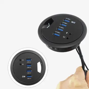 

4 USB Hub USB 3.0 Port Splitter Audio Interface Data Reading Charging Adapter Multi Hab Expander 4 Port HUB переходник for PC