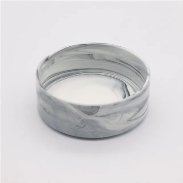 Ceramic Marble Pet Bowl Suitable for Pets To Drink Water and Eat Food  Have Various Color Dark Green Pink Gray White 6