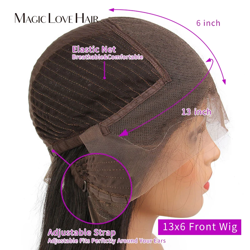 Magic Love Transparent Lace Wig Body Wave Lace Front Human Hair Wigs With Baby Hair Brazilian Human Hair