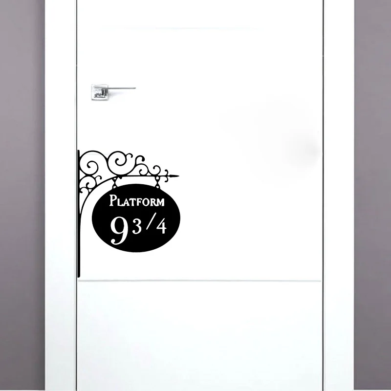 Креативная Платформа 9 3/4 декор двери стикер художественный стикер стены s для детских комнат A2186