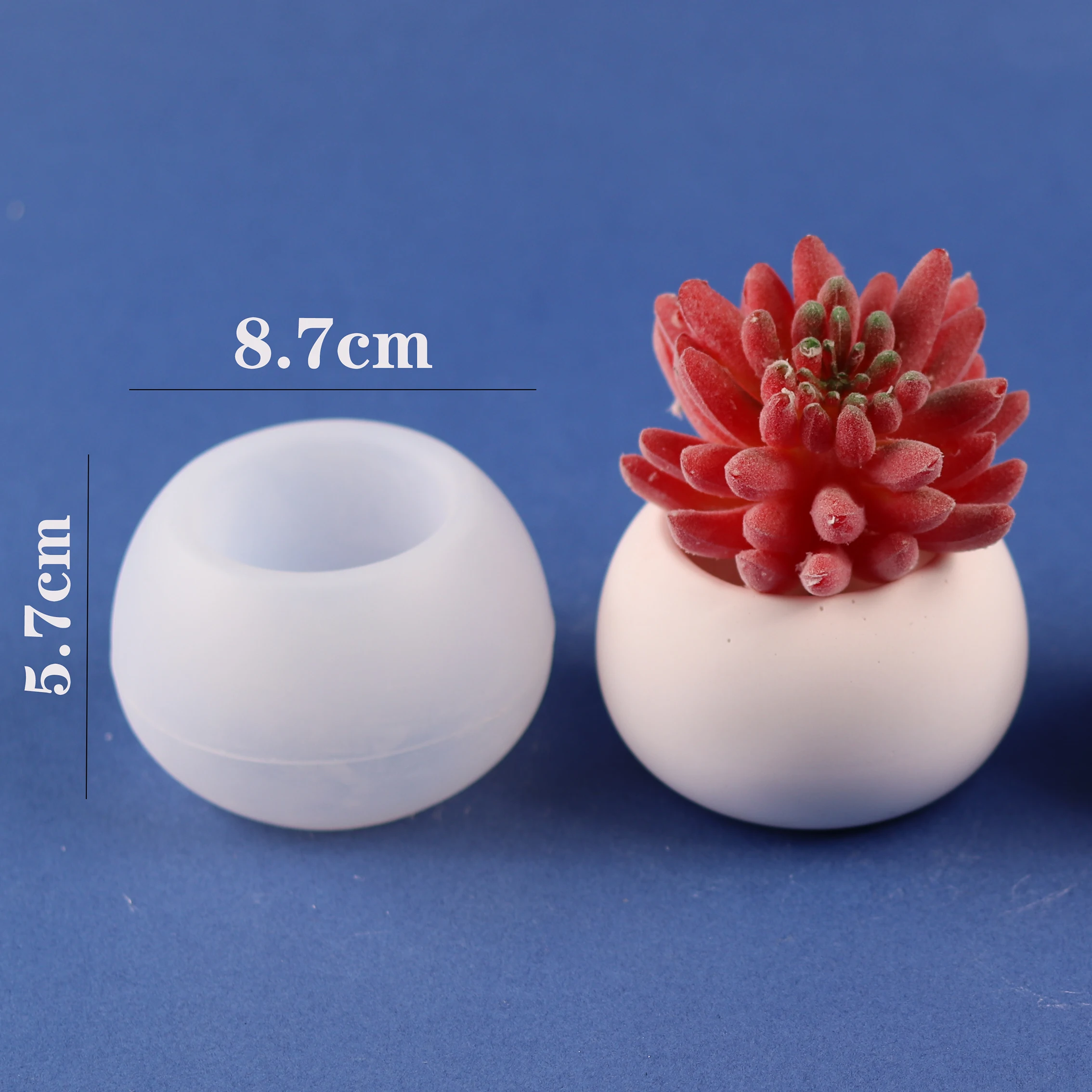 Silicone Mold for DIY Candle Jar and Succulent Vase Crafting