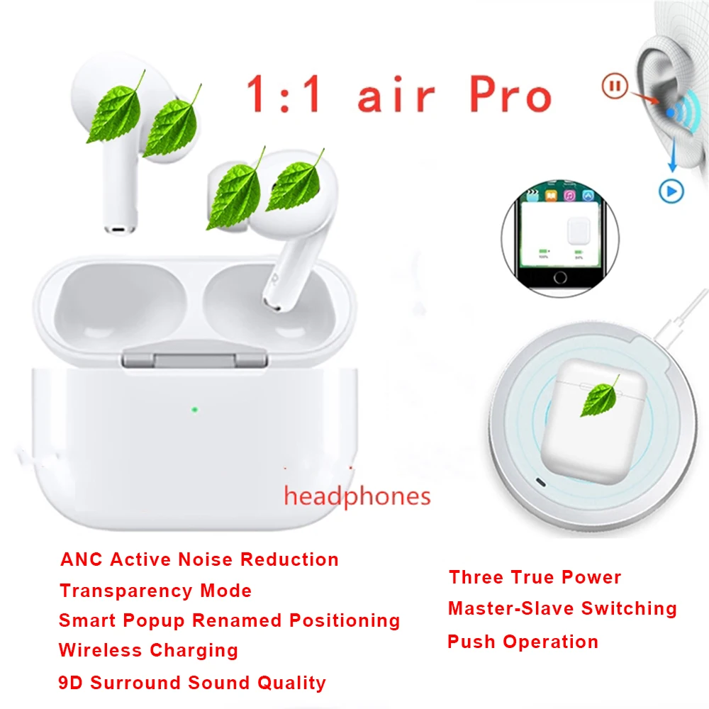 Новые оригинальные 1:1 Pro 3 GPS местоположения Rename In Ear Bluetooth наушники 5 0 беспроводные