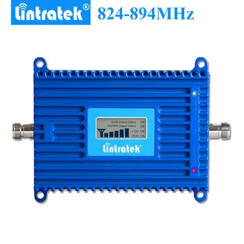 

Lintratek 70dB CDMA GSM UMTS 3G 850MHz Band5 mobile signal repeater ALC AGC celular signal booster amplificador repetidor 850mhz
