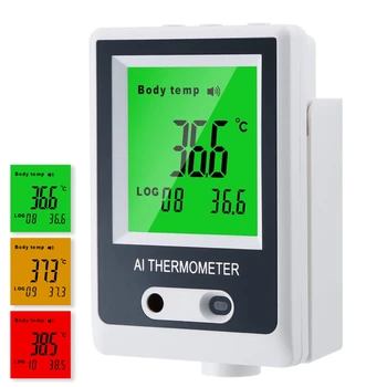 

Digital Handfree Wall-Mounted IR AI Thermometer Non-contact Rapid Auto Temperature Measurement Tool With Fever Alarm for Office