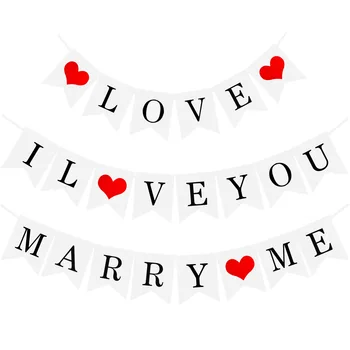 

Just Married Banner Fish Sign Vintage Wedding Bunting Banner Garland Handmade Photo Booth Props Event Party Supplies