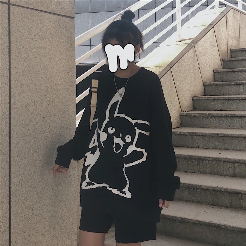 Pokemon Hoodies Women Winter Plus Velvet Thicken Pikachu Korean Style Fashion Harajuku Student Streetwear Pikachu Sweatshirt Pokemon Hoodies Women Winter Plus Velvet Thicken Pikachu Korean Style Fashion Harajuku Student Streetwear Pikachu Sweatshirt