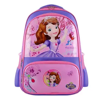

Disney Girl Sofia Schoolbag Children Kindergarten Princess School bag Waterproof Teenager Schoolbags Student Backpack