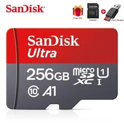 Sandisk cartão de memória micro sd, armazenamentos de 256gb, 128gb, 64gb, 32gb, 16gb, u3, classe 10, flash