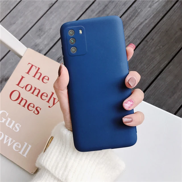 Candy Color Silicone Phone Case For Xiaomi Poco X3 Nfc M3 Pro F2 F3 GT C3 Pocophone F1 Global Matte Soft Tpu Back Fundas Cover Navy Blue