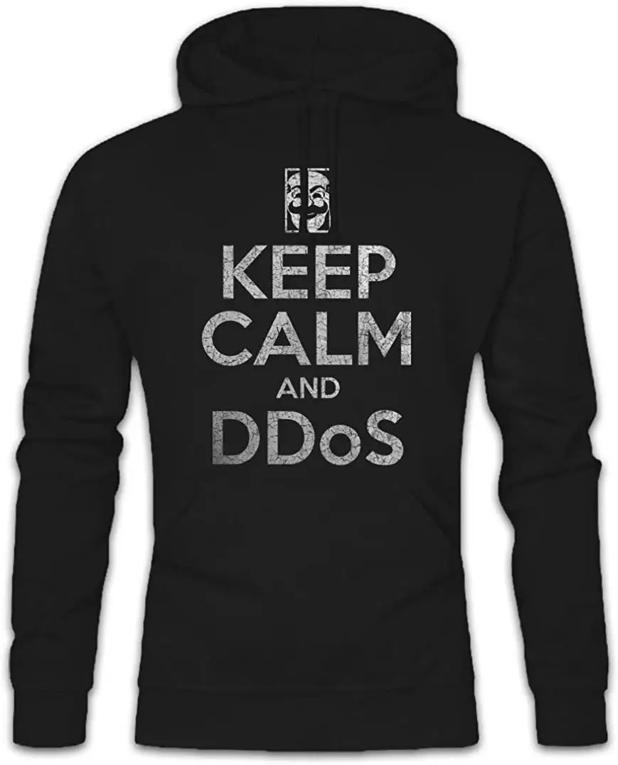 Urban Backwoods Keep Calm and DDOS толстовка с капюшоном свитер |