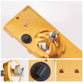 

35mm Hinge Jig Drill Guide Woodworking Hole Locator Wood Drilling DIY Tools Set