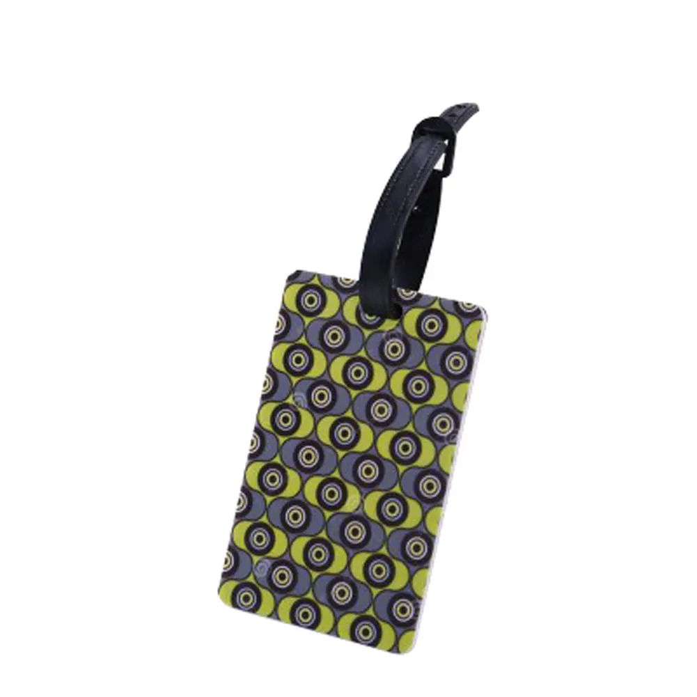 Yellow Gray DIY Регулируемая пряжка чемодан Декоративные Мягкие ПВХ привлекательные модные этикетки адрес цветочный ID значок багажная бирка портативный - Цвет: Yellow Gray
