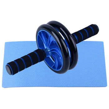 

Abdominal Roller Wheel with Knee Pad Home Gym Fitness Abdomen Muscle Training Exercise Equipment home abs trainer