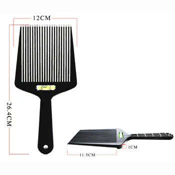 

Men's Black Clipper Flat Hair Clipper Retro Portable Oil Head Balance Comb Hairdressing Tools Hair Salon