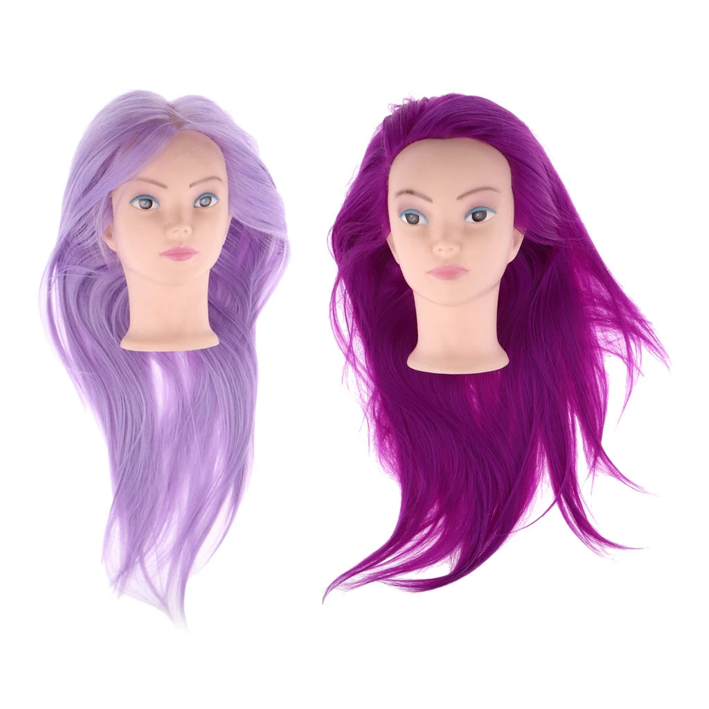 Synthetic Fiber Mannequin Head Hairdresser Training Head Manikin