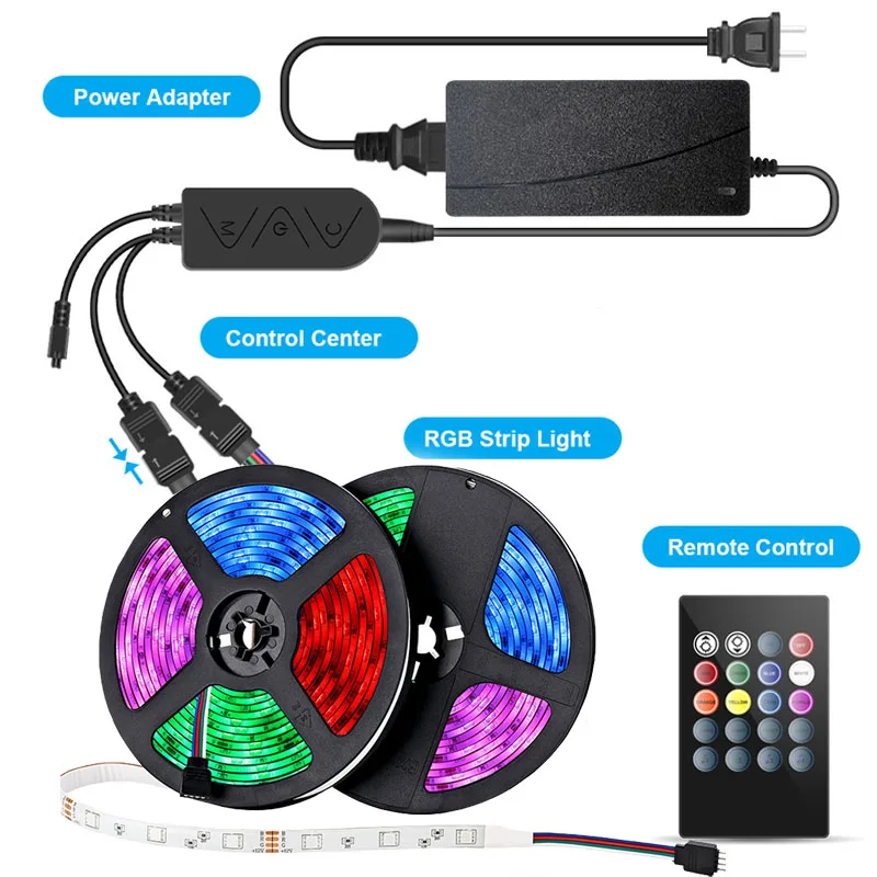 Светодиодная лента s 50 футов (15 м) меняющая цвет светильник вая с bluetooth 450