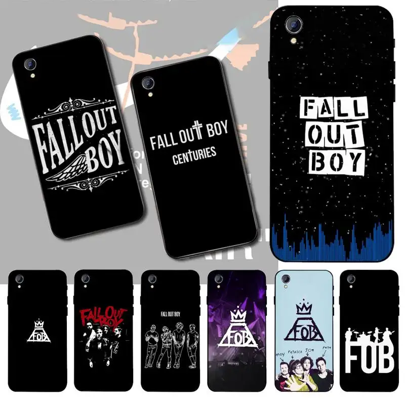 

HPCHCJHM Fall Out Boy Black TPU Soft Rubber Phone Cover For Vivo Y91c Y17 Y51 Y67 Y55 Y93 Y81S Y19 V17 vivos5
