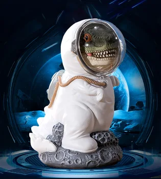

Lovely Cartoon Space Dinosaurs Resin Money Box Creative Piggy Bank coin storage box holder toy Dinosaurs Save Money Cans ZL410