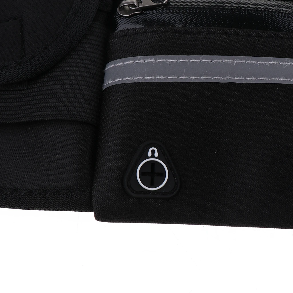 Reflect Running Belt Jogging Cycling Waist Pouch Bag W/ Water Bottle Holder Running Bags for Outdoor Sports